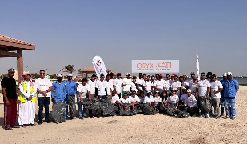Oryx Group for Food Service Organize Beach Cleaning